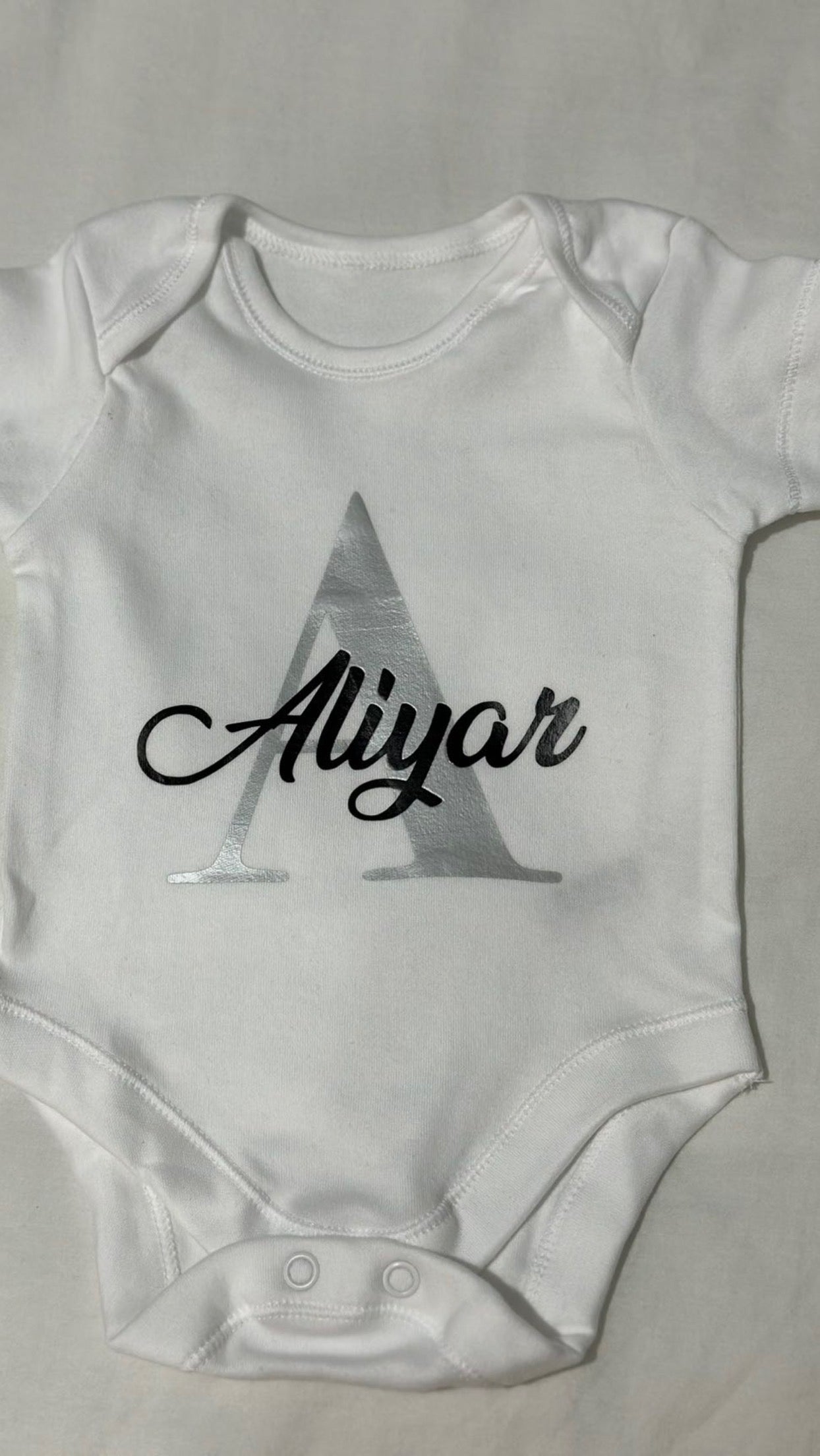 Personalised baby vests