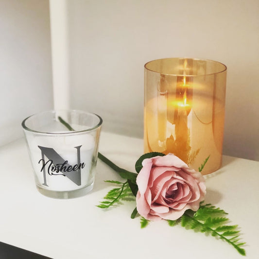 Personalised candles