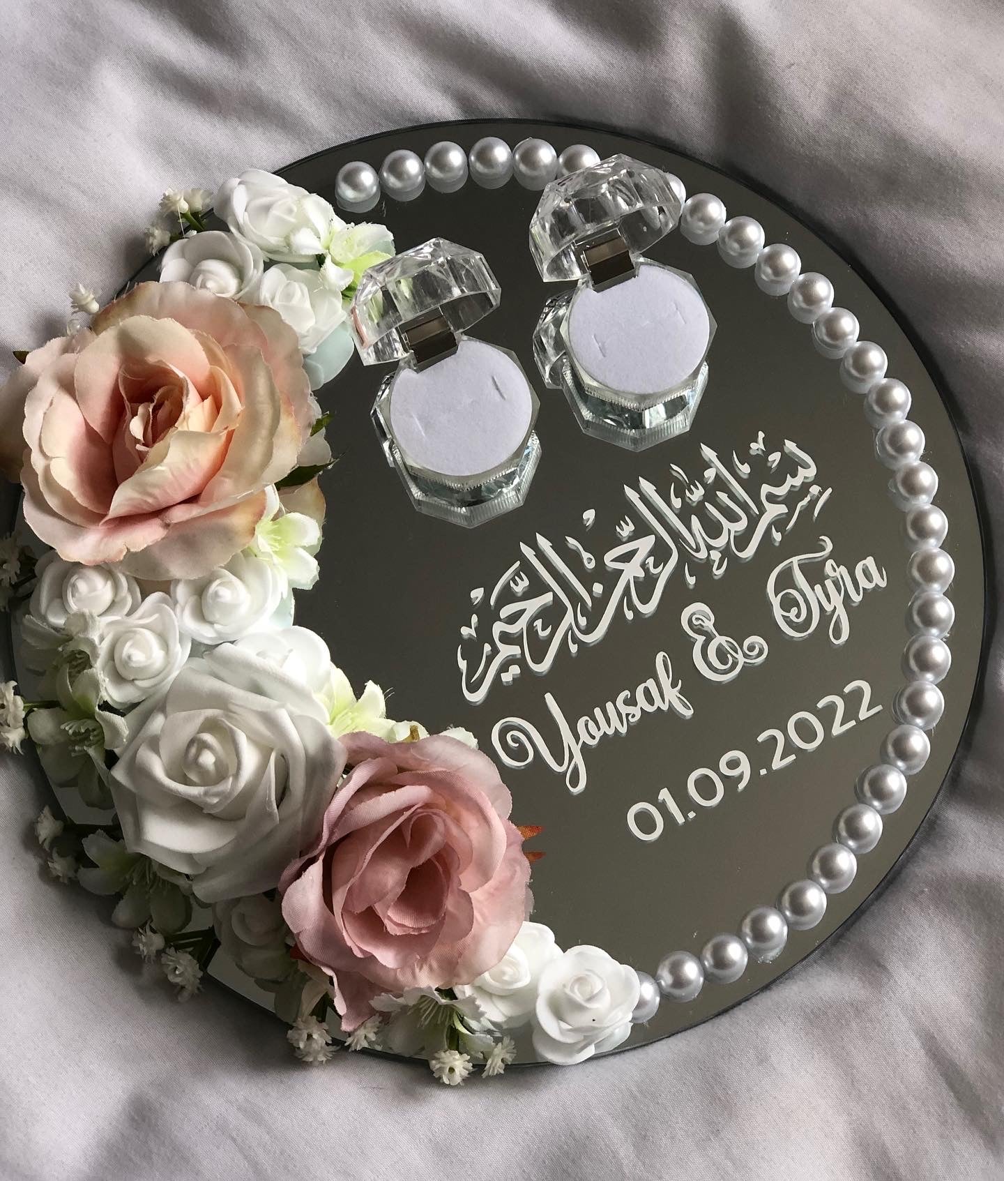 Personalised ring plate