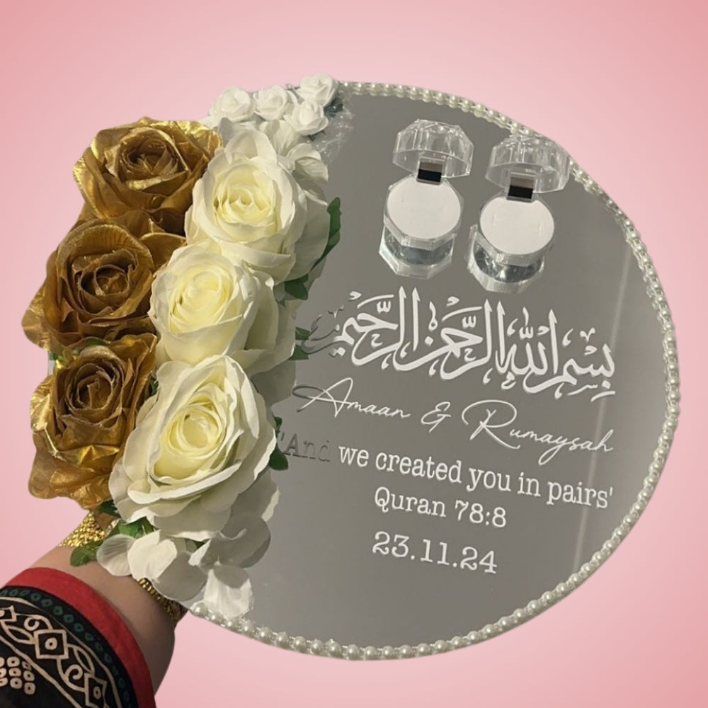 Personalised ring plate