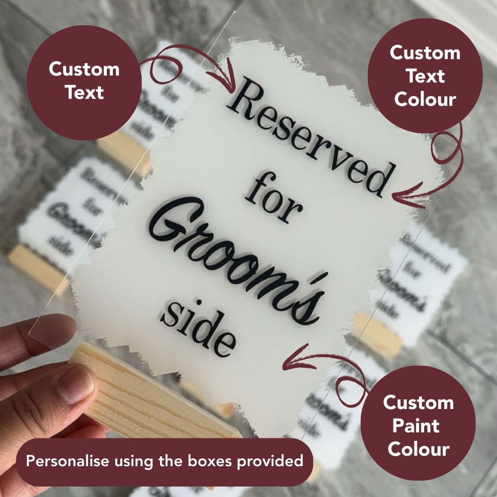 Custom Acrylic Table Sign