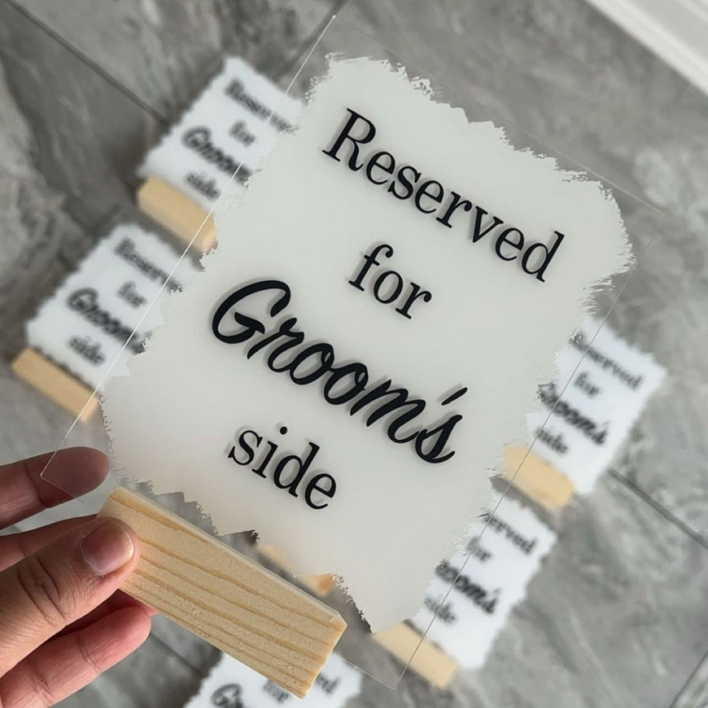 Custom Acrylic Table Sign