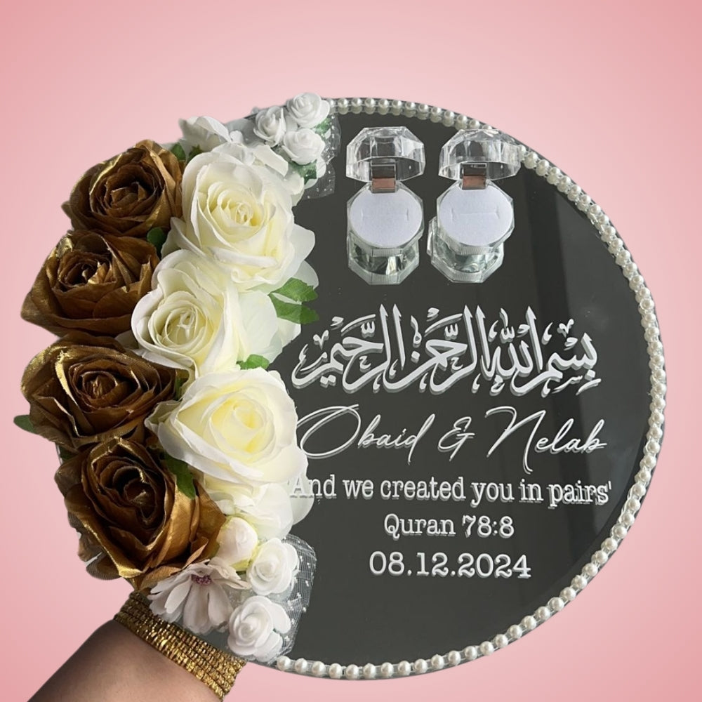 Personalised ring plate