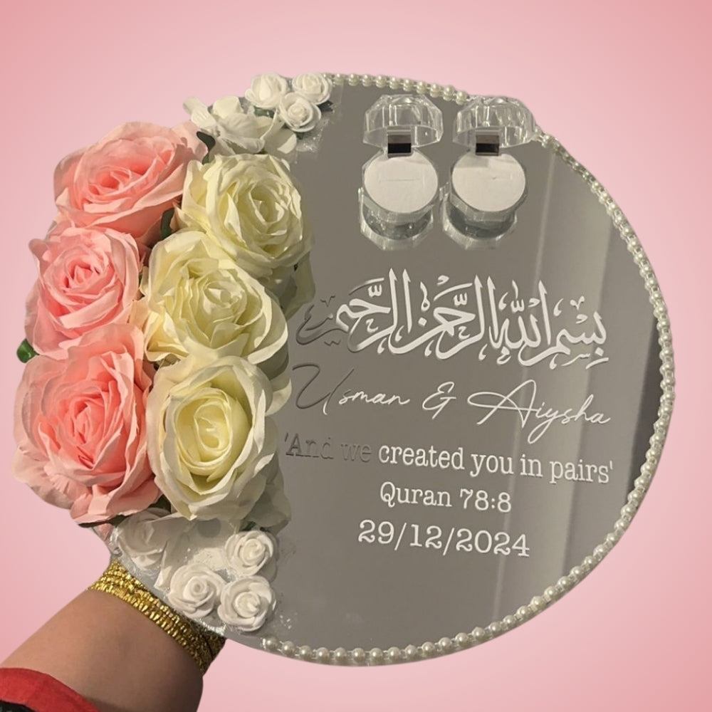 Personalised ring plate