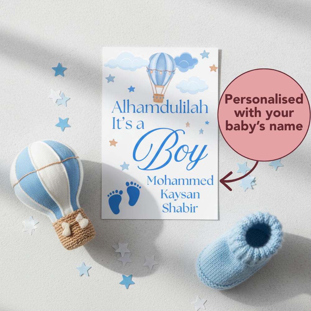 Personalised Baby Birth Tag