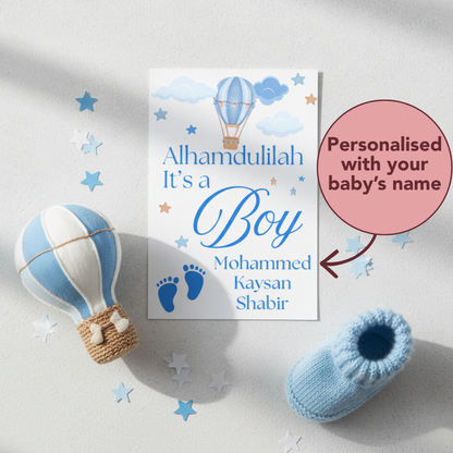 Personalised Baby Birth Tag