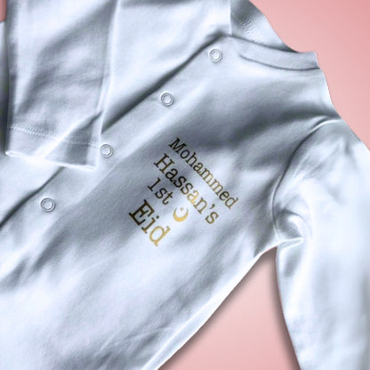 Personalised "1st Eid" Baby Grow