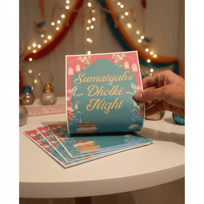 Dholki Booklet: Mehndi Songs & Custom Cover
