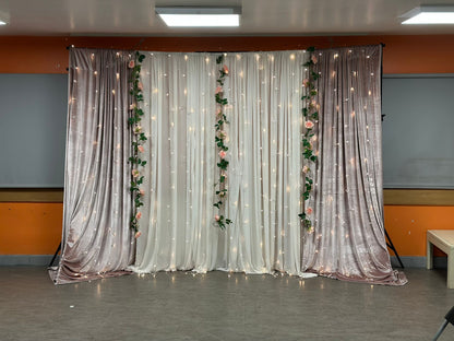 Hire a backdrop or partition