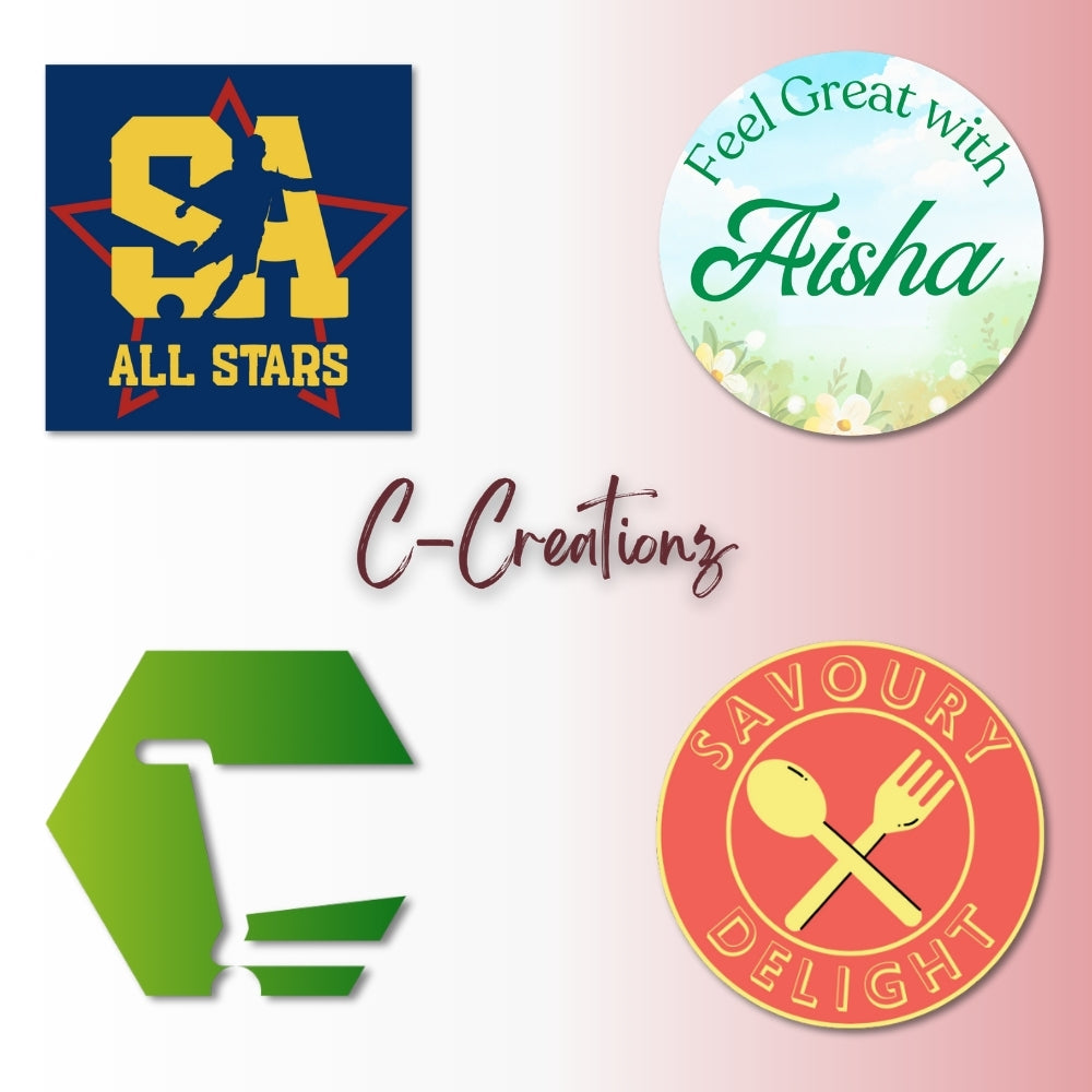 Collection of logos and brand names on a gradient background