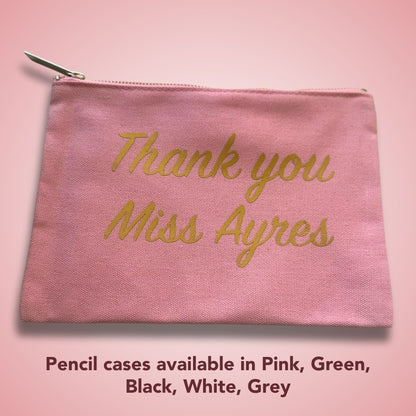 Personalised Pencil Case - Custom Name or Message in Vinyl