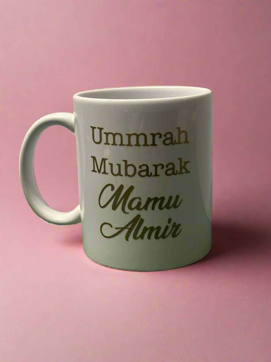 Personalised Umrah Mubarak Mug