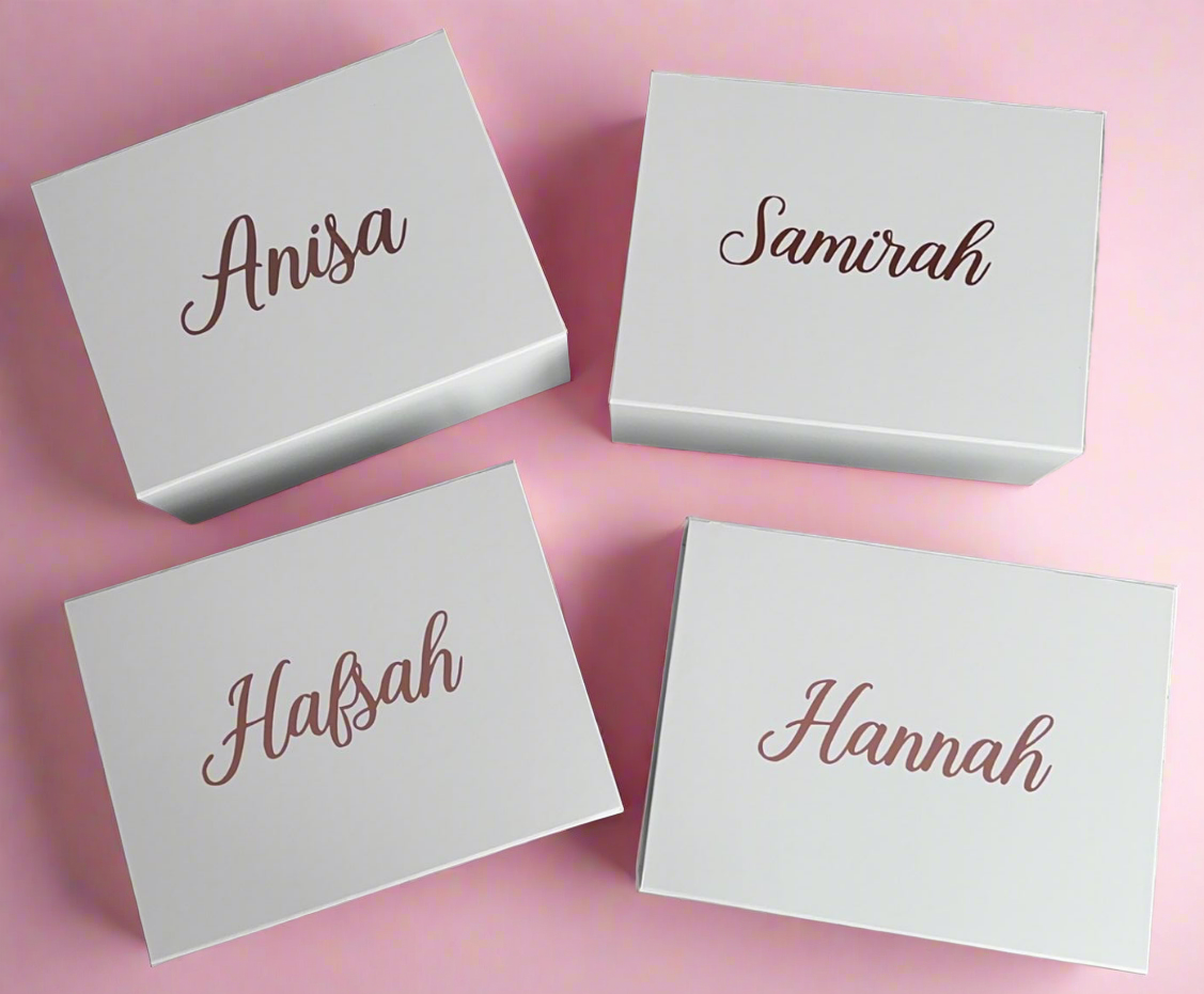 Personalised magnetic gift boxes